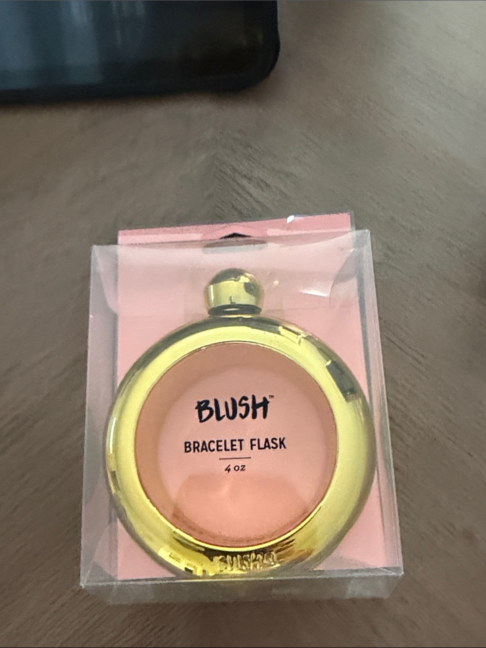 Blush Gold Bracelet Flask 4oz